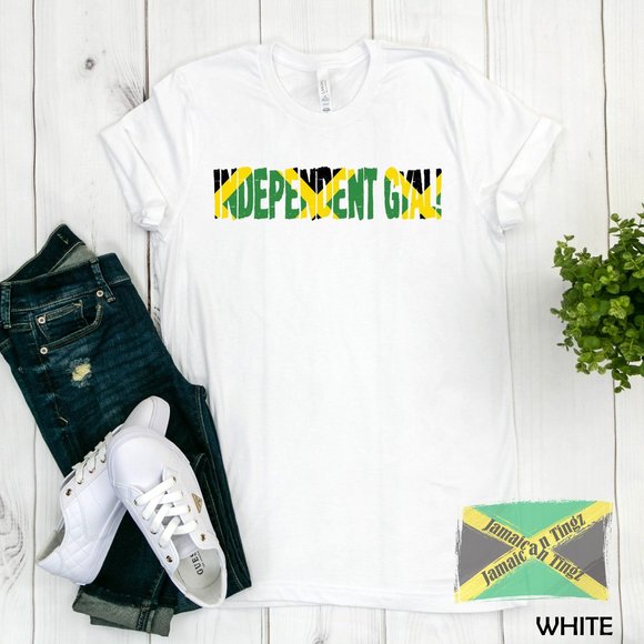 Independent Gyal, Jamaica Flag , Men & Women Fit - Picture 1 of 3